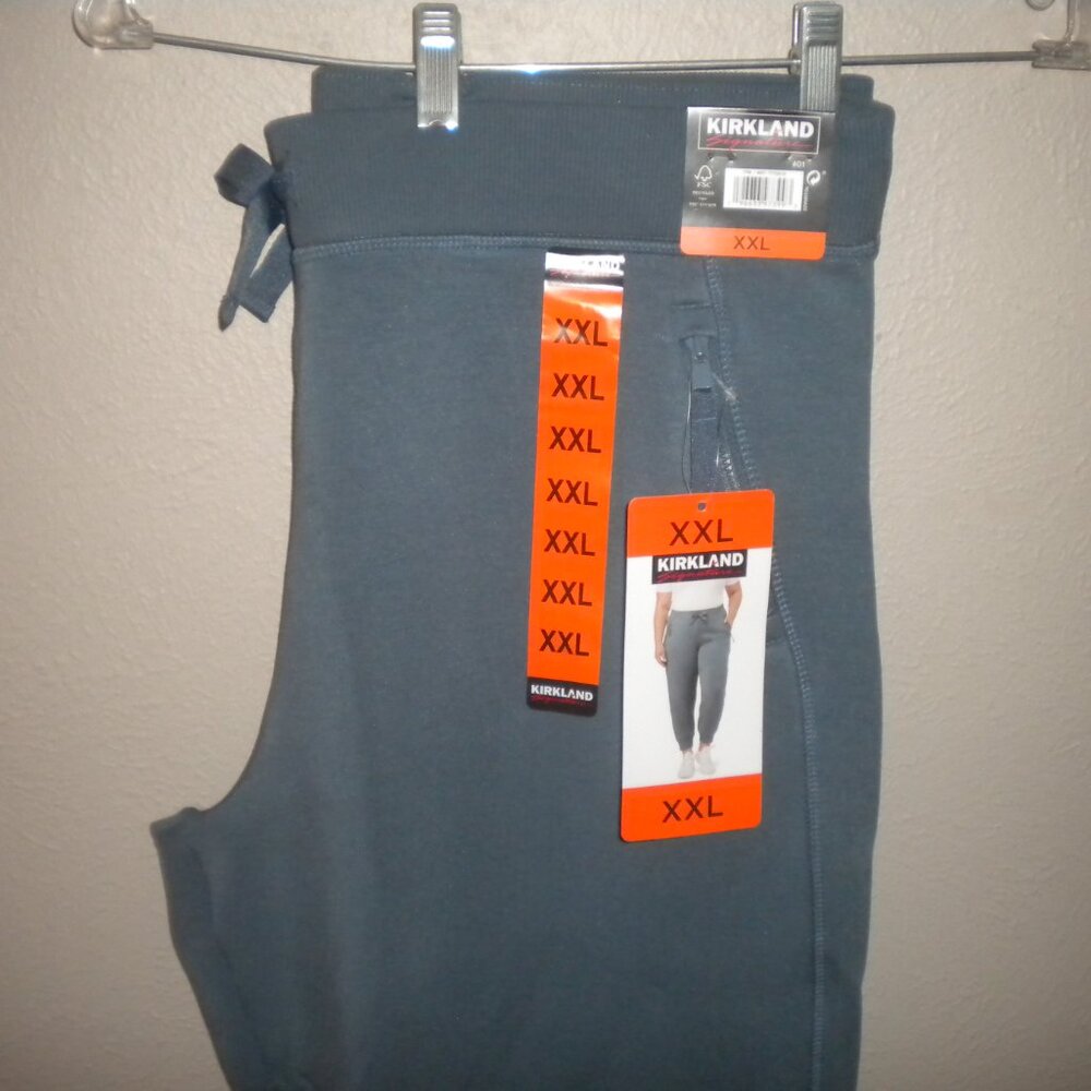 Kirkland Signature Women's Plus Size XXL Blue Active Jogger Pants NWT Sweatpants - Picture 3 of 4